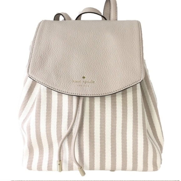 Kate Spade Mulberry Street Stripe Backpack - Picture 1 of 11